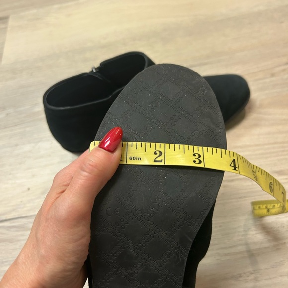 Vionic Boots Womens 9 Serena Ankle Bootie Black Casual Comfort Block Heel Tassel - Picture 13 of 14